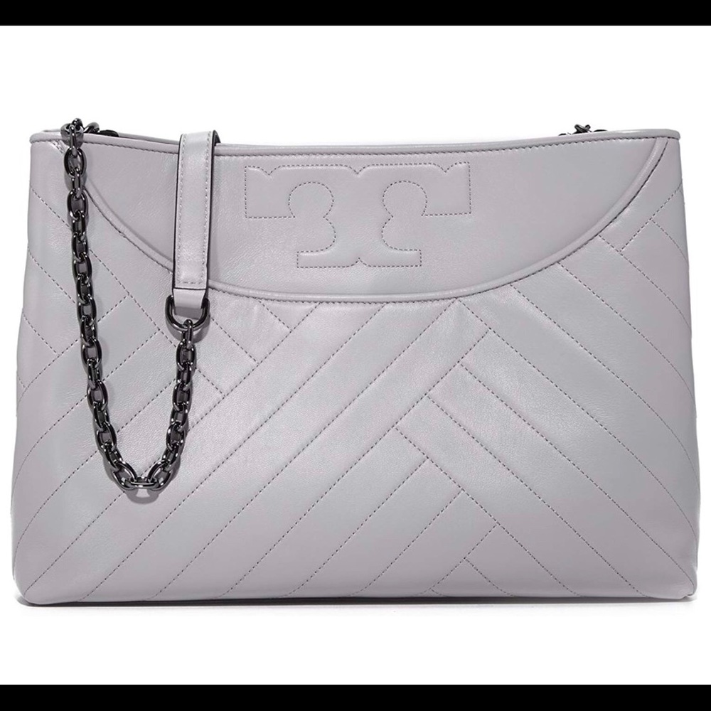 NWT Tory Burch Alexa Quilted Center Zip Slouchy